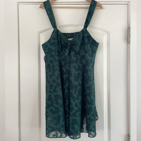 Victoria's Secret Other - Vintage Victoria’s Secret Gold Label Forest Green Slip Dress - L